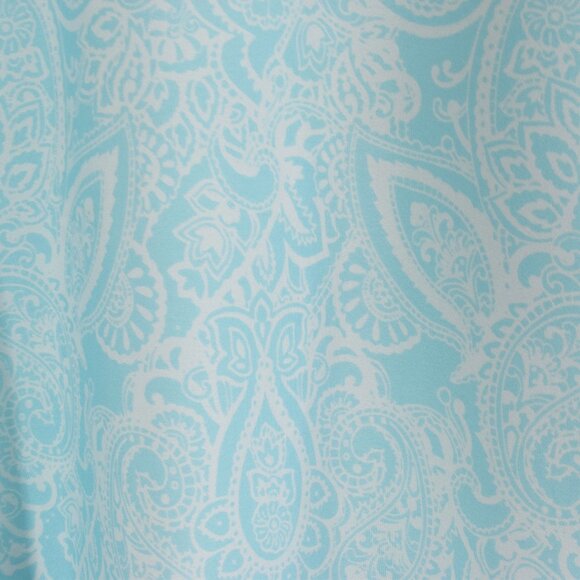 Motherhood Maternity Paisley Top Women Small Belt Blue White Casual Popover Boho - Picture 4 of 15